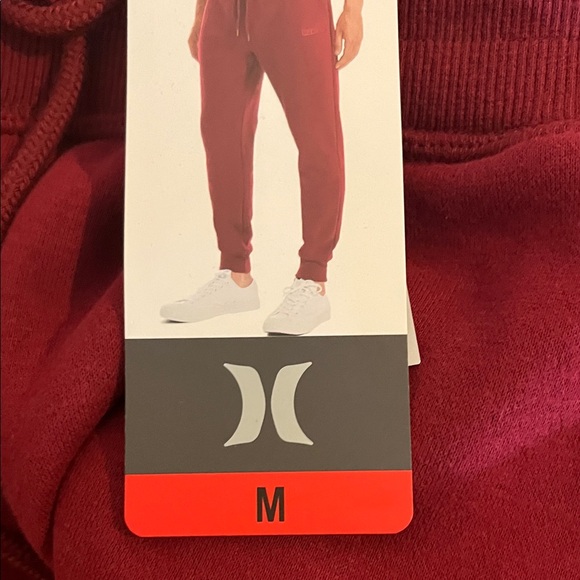 Hurley Men's Red Jogger Pants - Picture 3 of 5